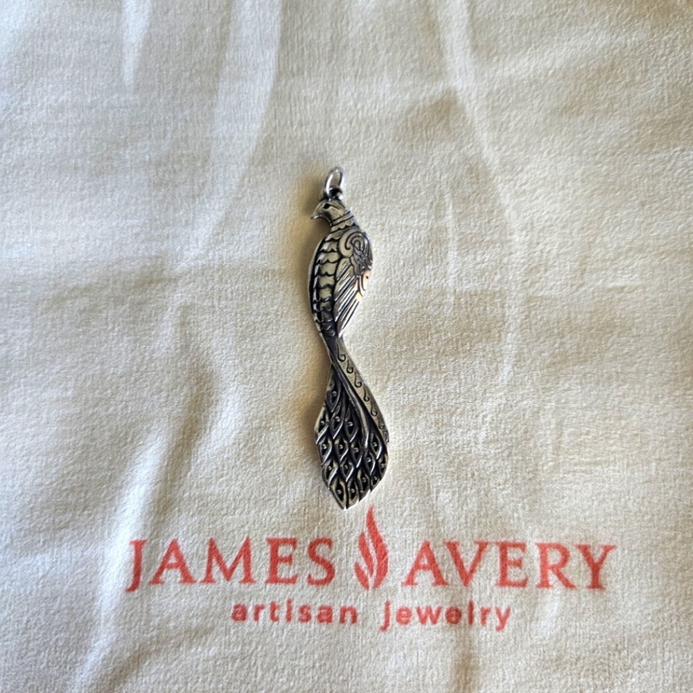 James Avery Retired Peacock Pendant